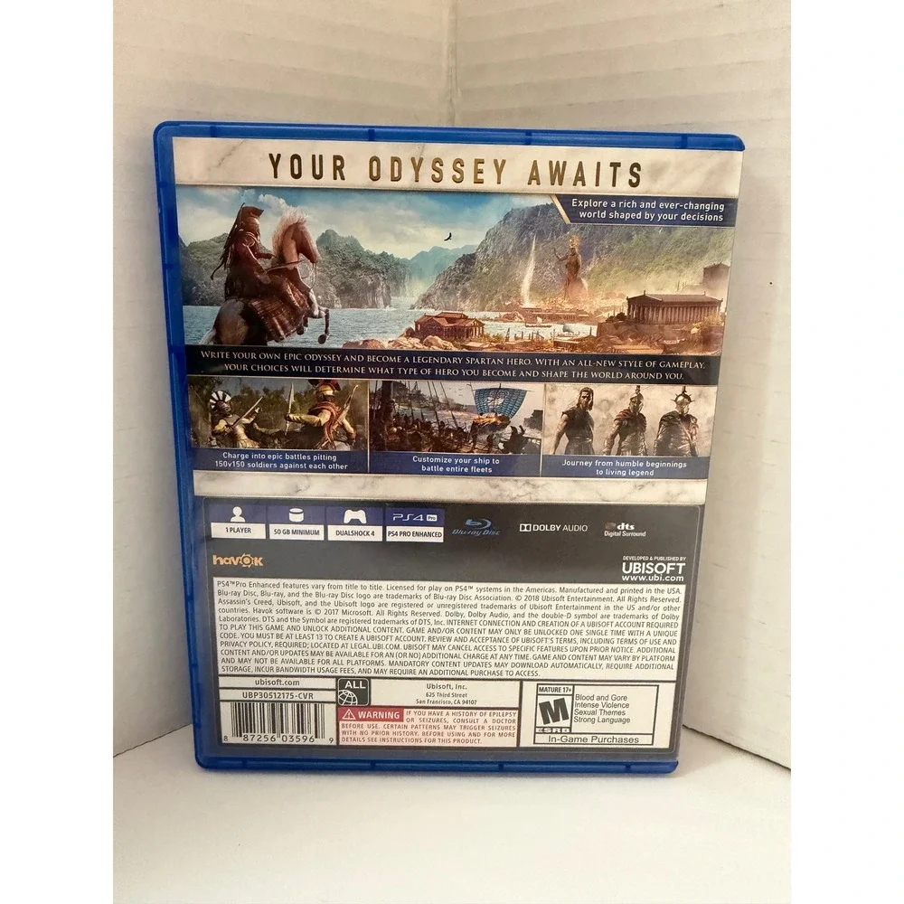 Assassins Creed Odyssey Sony PlayStation 4 PS4 Ubisoft Ancient Greece‎ RPG 2018